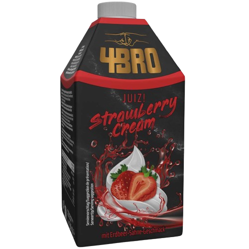 4BRO JuiZ Strawberry Cream 500ml